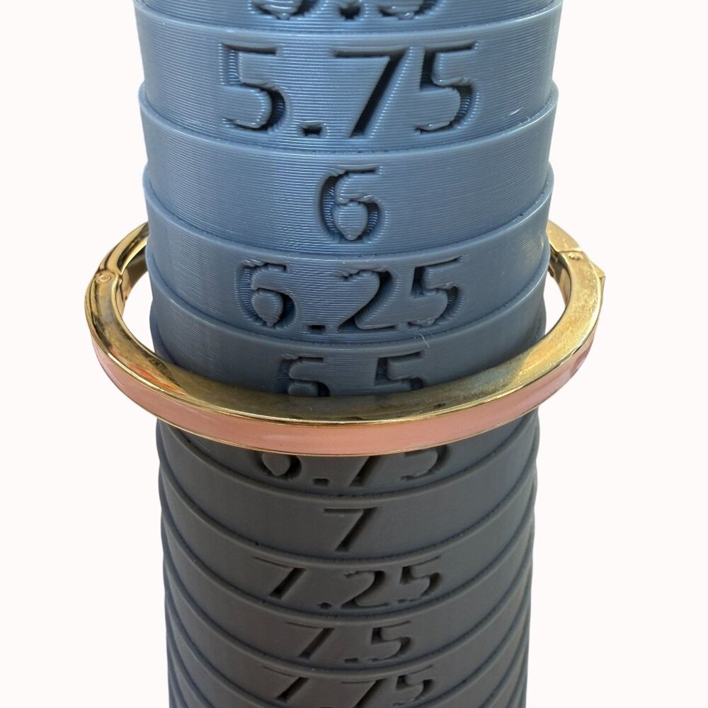 J.Crew Pink Gold-Tone Enamel Hinged Bangle Bracelet Neutral Casual Classic Nude - Picture 3 of 6